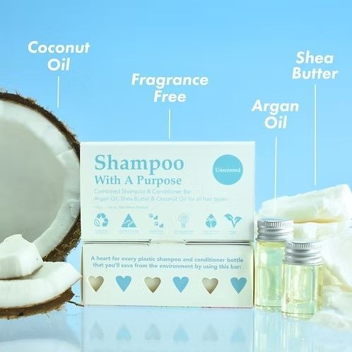 Shampoo with a Purpose - Unscented  Shampoo & Conditioner Bar Copy