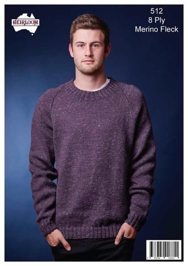 Classic Raglan Mens Jumper V or Round Neck