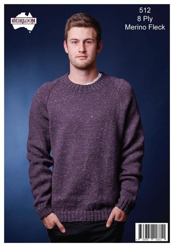 Classic Raglan Mens Jumper V or Round Neck