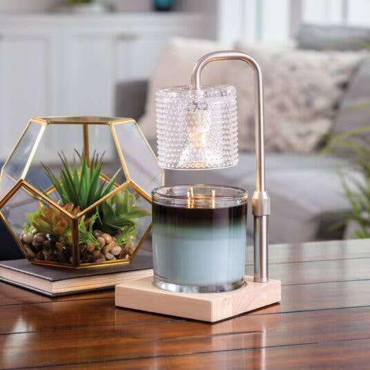 Silver Hobnail Candle Warmer Lamp - RRP $75.95 - Wholesale