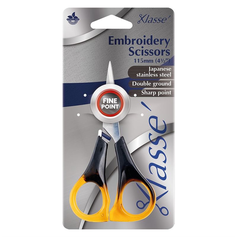 Klasse Embroidery 4.5inch Tortoiseshell Handle