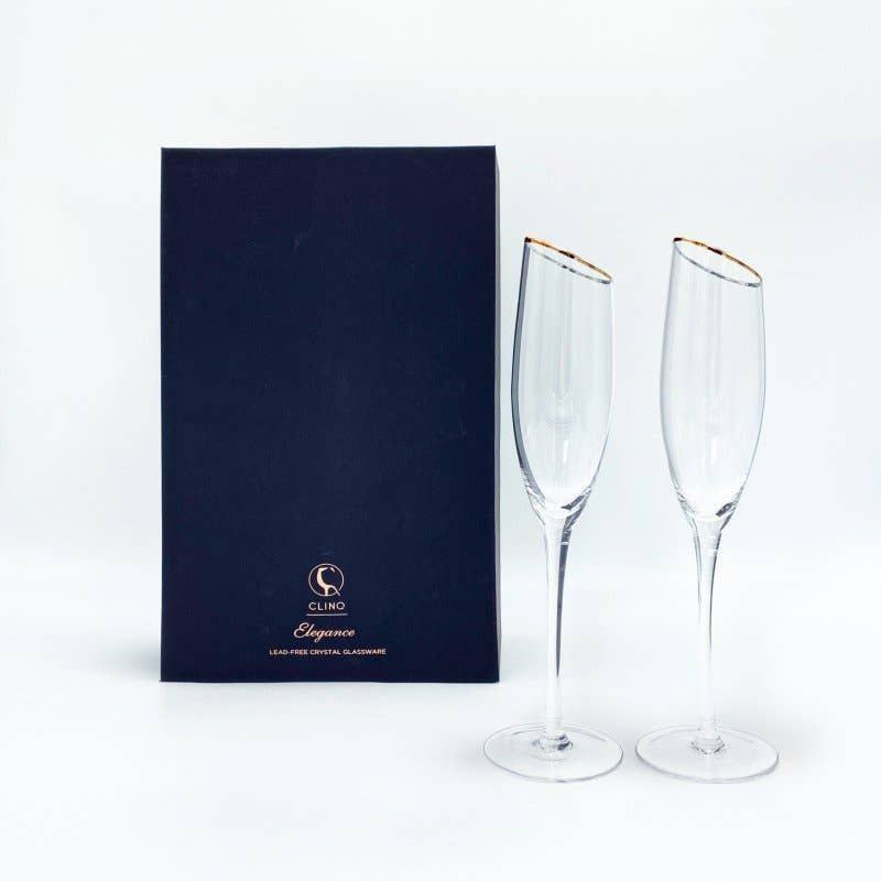 Clinq Elegance Stemmed Champagne Flutes (Set of 2) Clinq Elegance Stemmed Champagne Flutes (Set of 2)