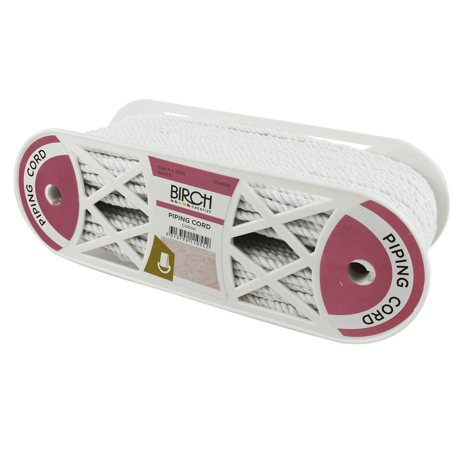 Piping Cord, name: White Size 4,  5.5mm