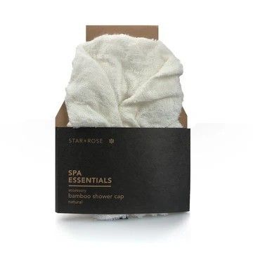 Bamboo Shower Cap- Natural - Spa Essentials Bamboo Shower Cap- Natural - Spa Essentials
