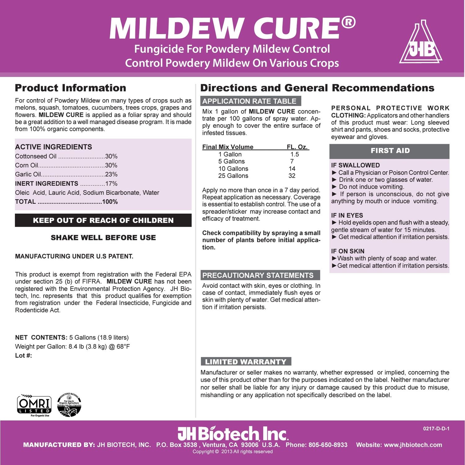 Safergro Mildew Cure
