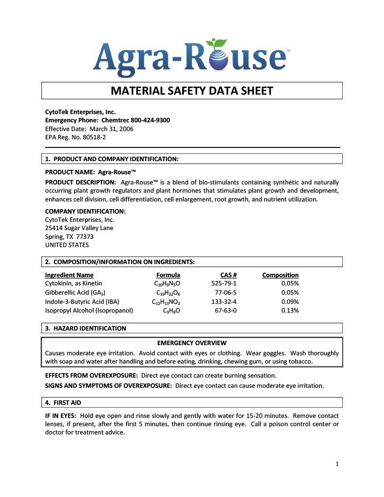 AgraRouse Phytohormone Solution