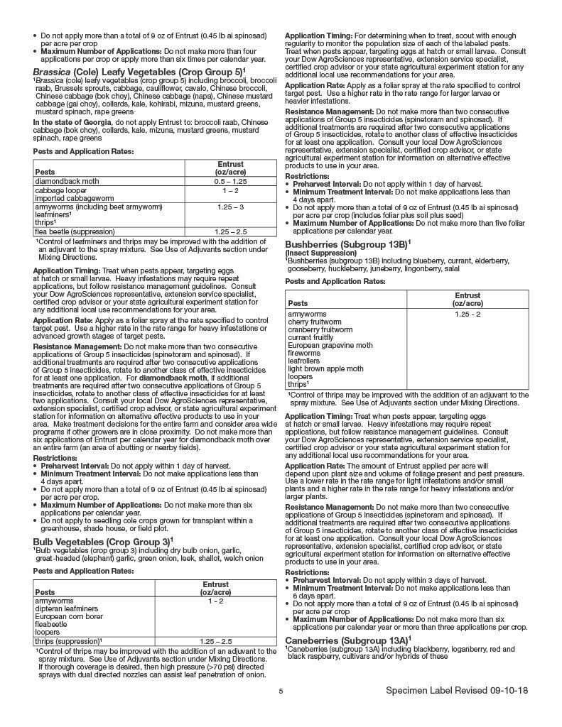 Entrust Naturalyte Insect Control