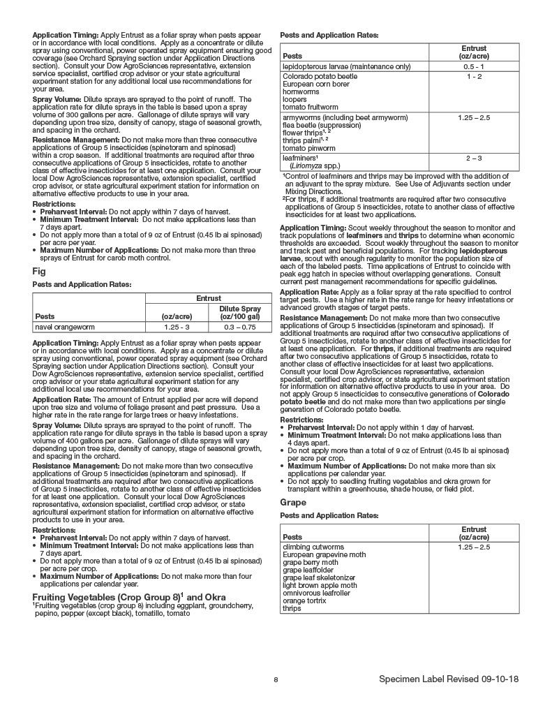 Entrust Naturalyte Insect Control
