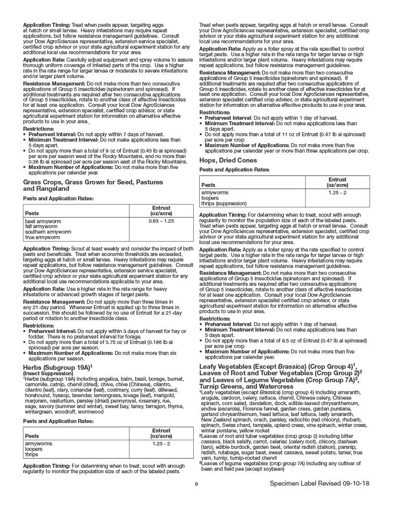 Entrust Naturalyte Insect Control