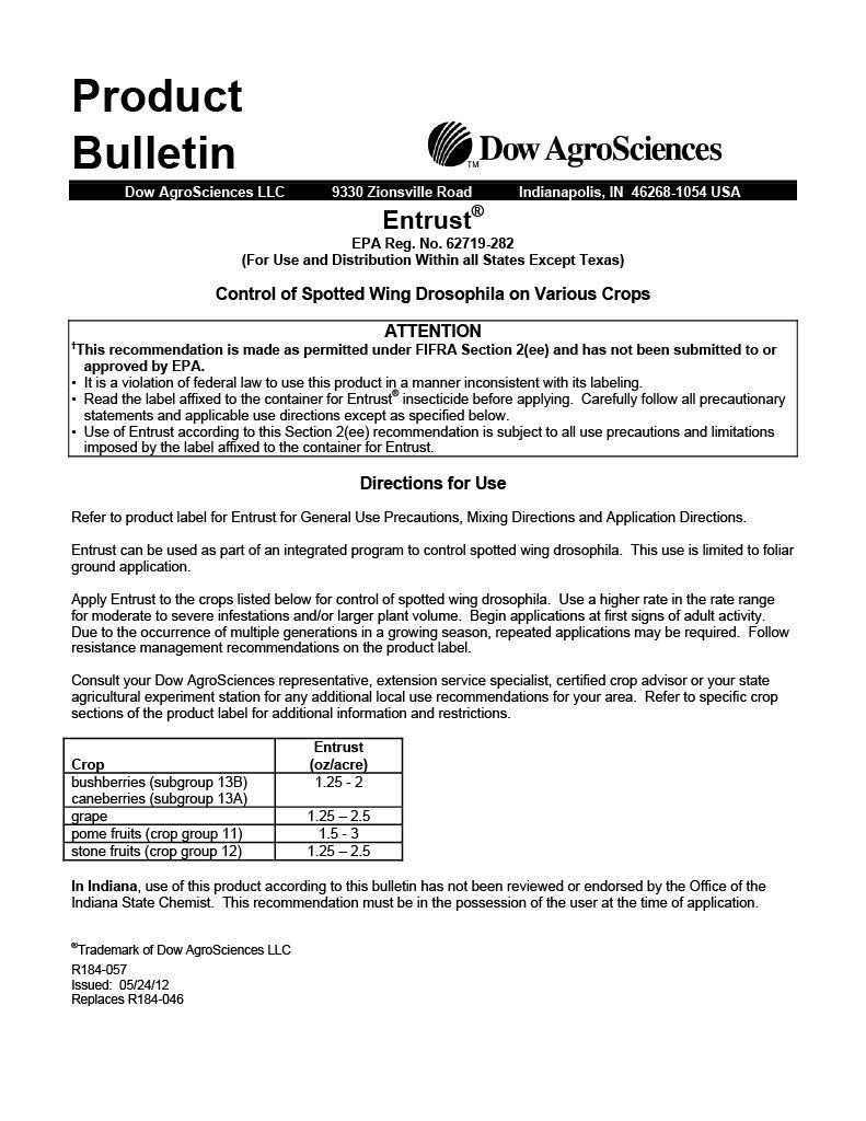 Entrust Naturalyte Insect Control