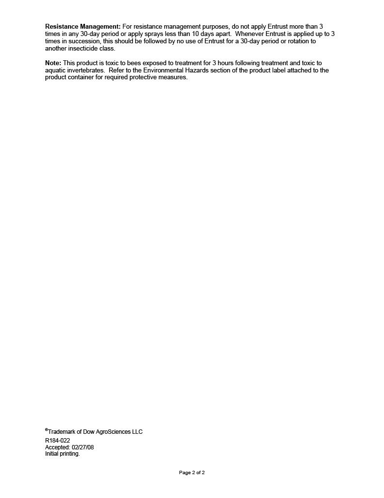 Entrust Naturalyte Insect Control