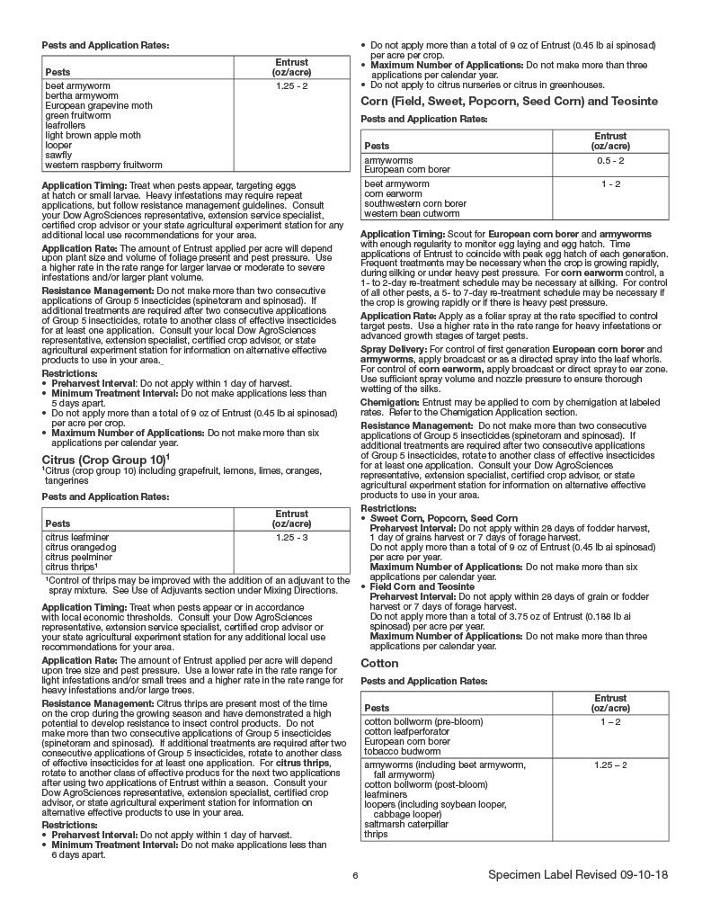 Entrust Naturalyte Insect Control