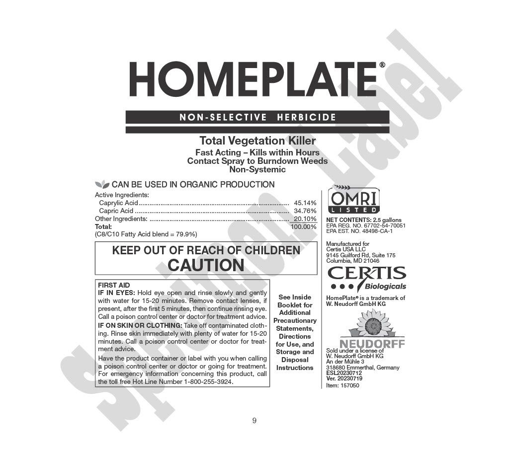 Homeplate OMRI Herbicide