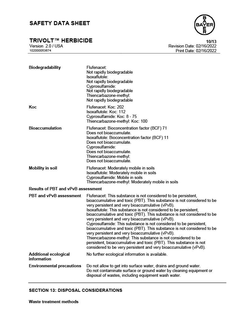 Trivolt Herbicide