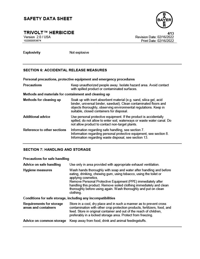 Trivolt Herbicide