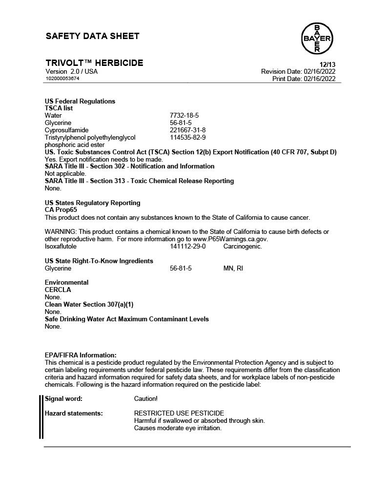 Trivolt Herbicide