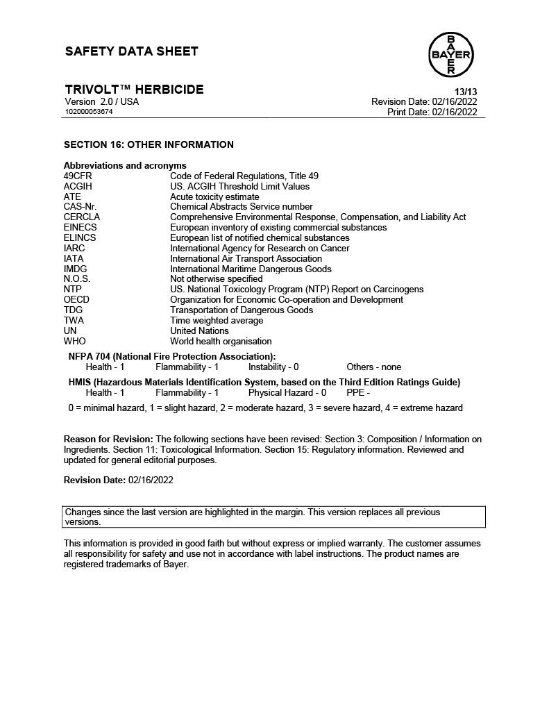Trivolt Herbicide