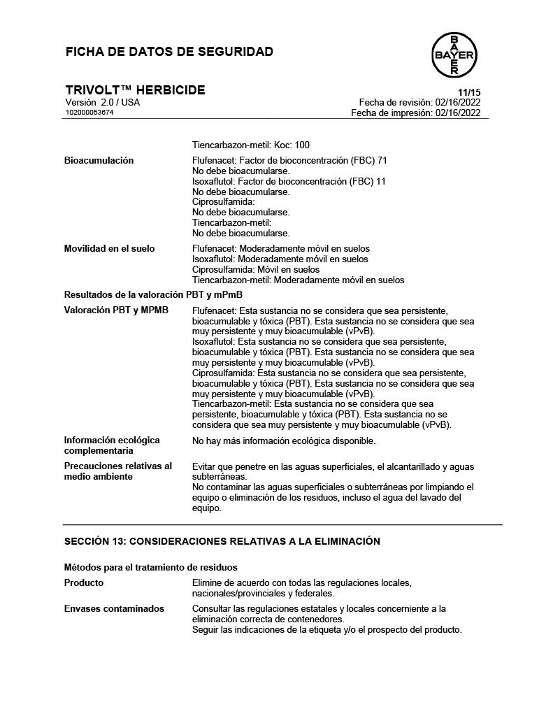 Trivolt Herbicide