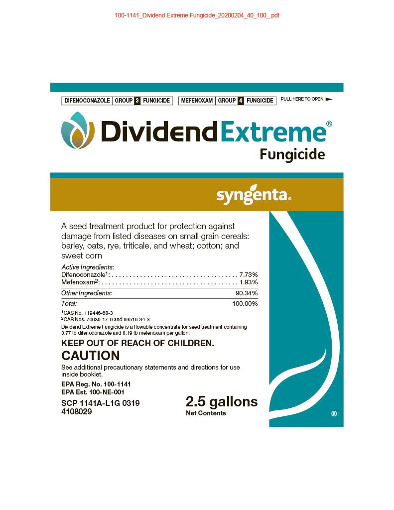 Dividend Extreme (Syngenta)