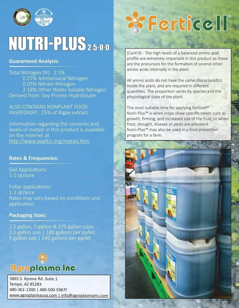 Nutri-Plus 2.5-0-0