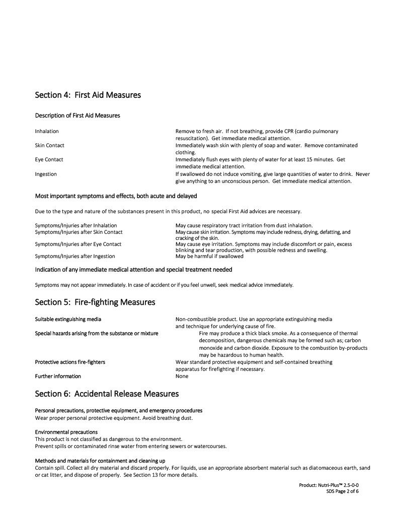 Nutri-Plus 2.5-0-0