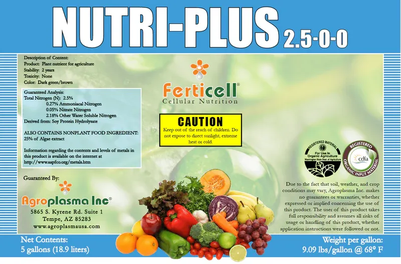 Nutri-Plus 2.5-0-0