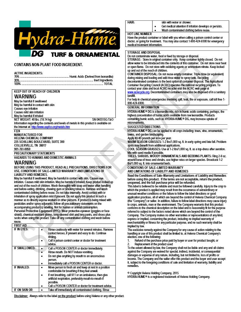 Hydra-Hume Turf and Ornamental