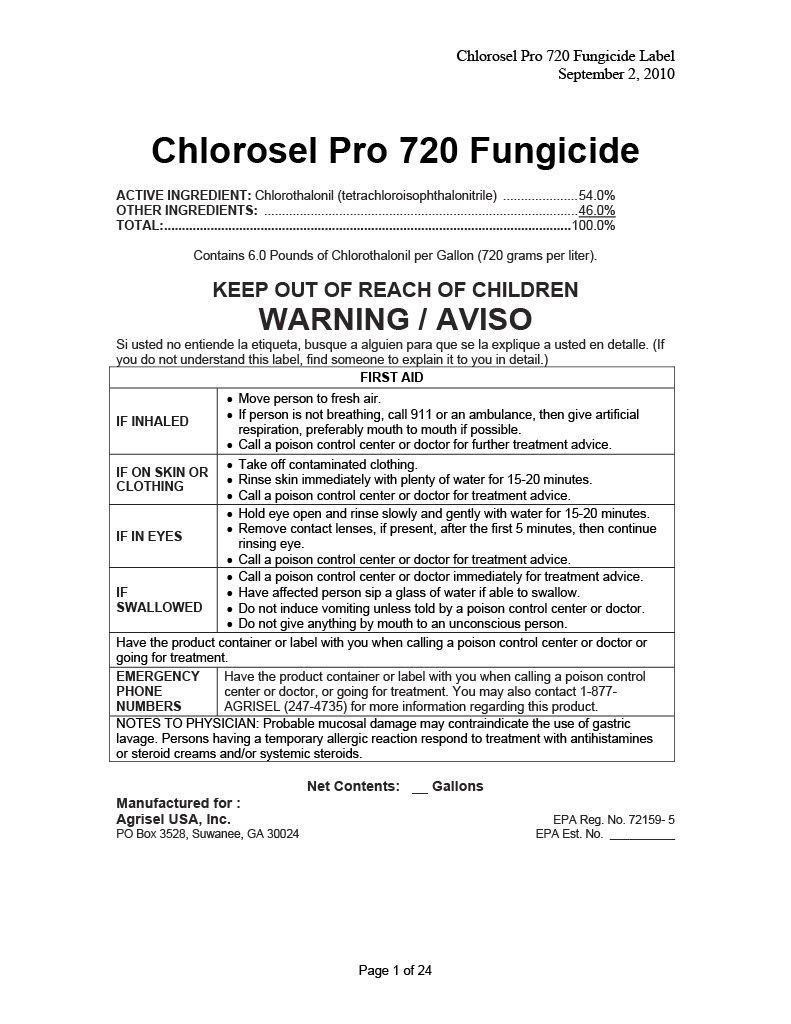 Agrisel Chlorosel Pro 720