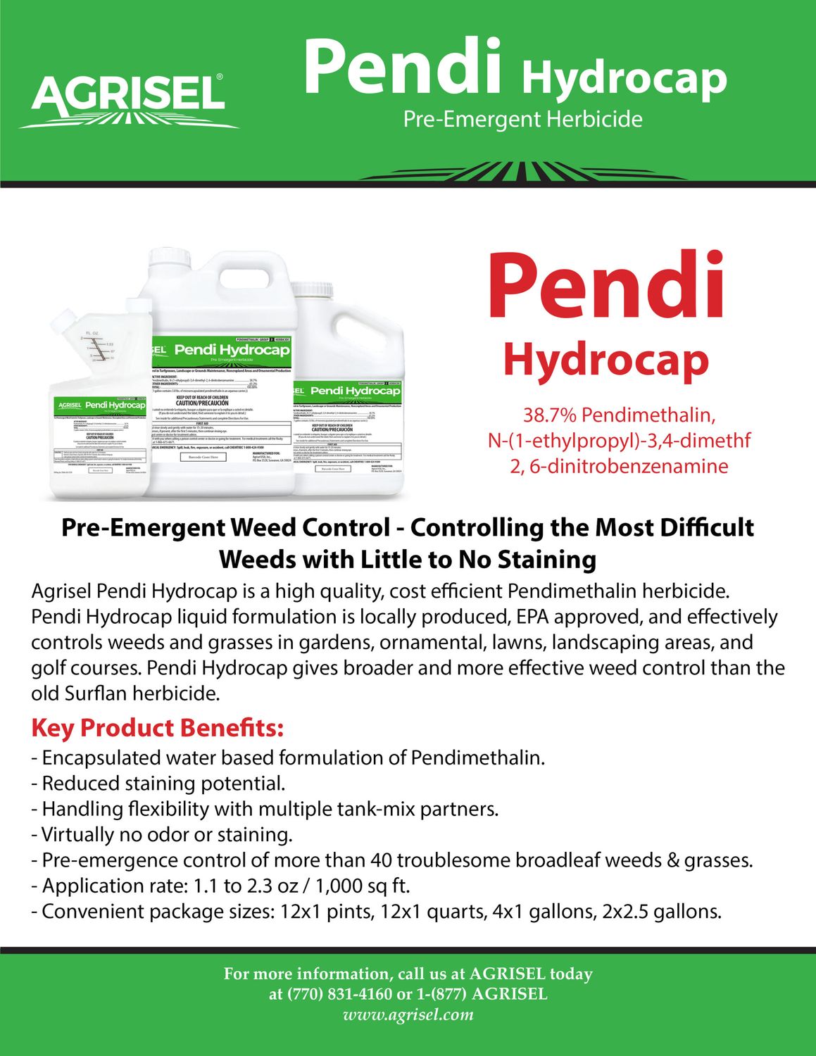 Pendi Hydrocap Pre-Emergent (Agrisel)