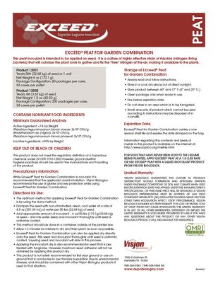 Exceed Legume Inoculant