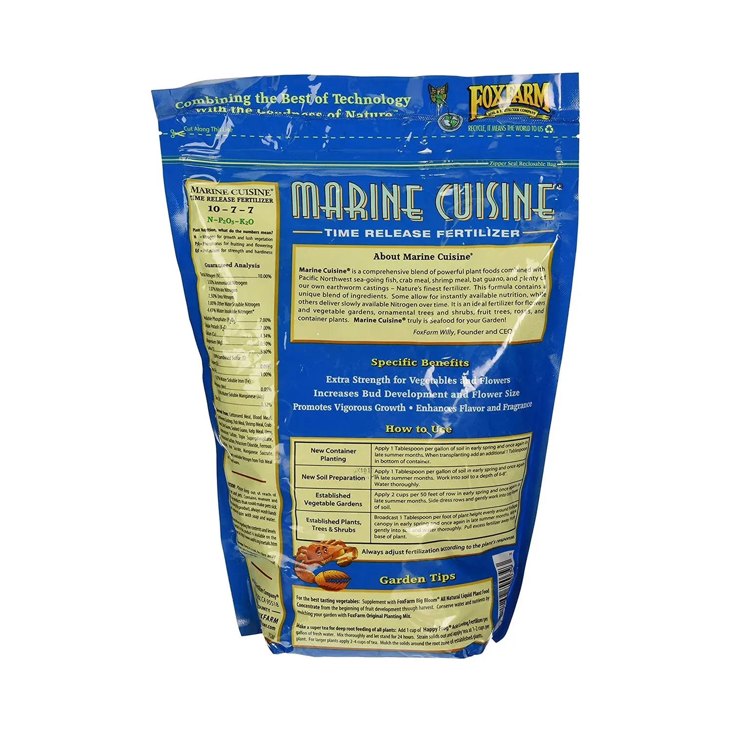 FoxFarm® Marine Cuisine® Slow Release Fertilizer