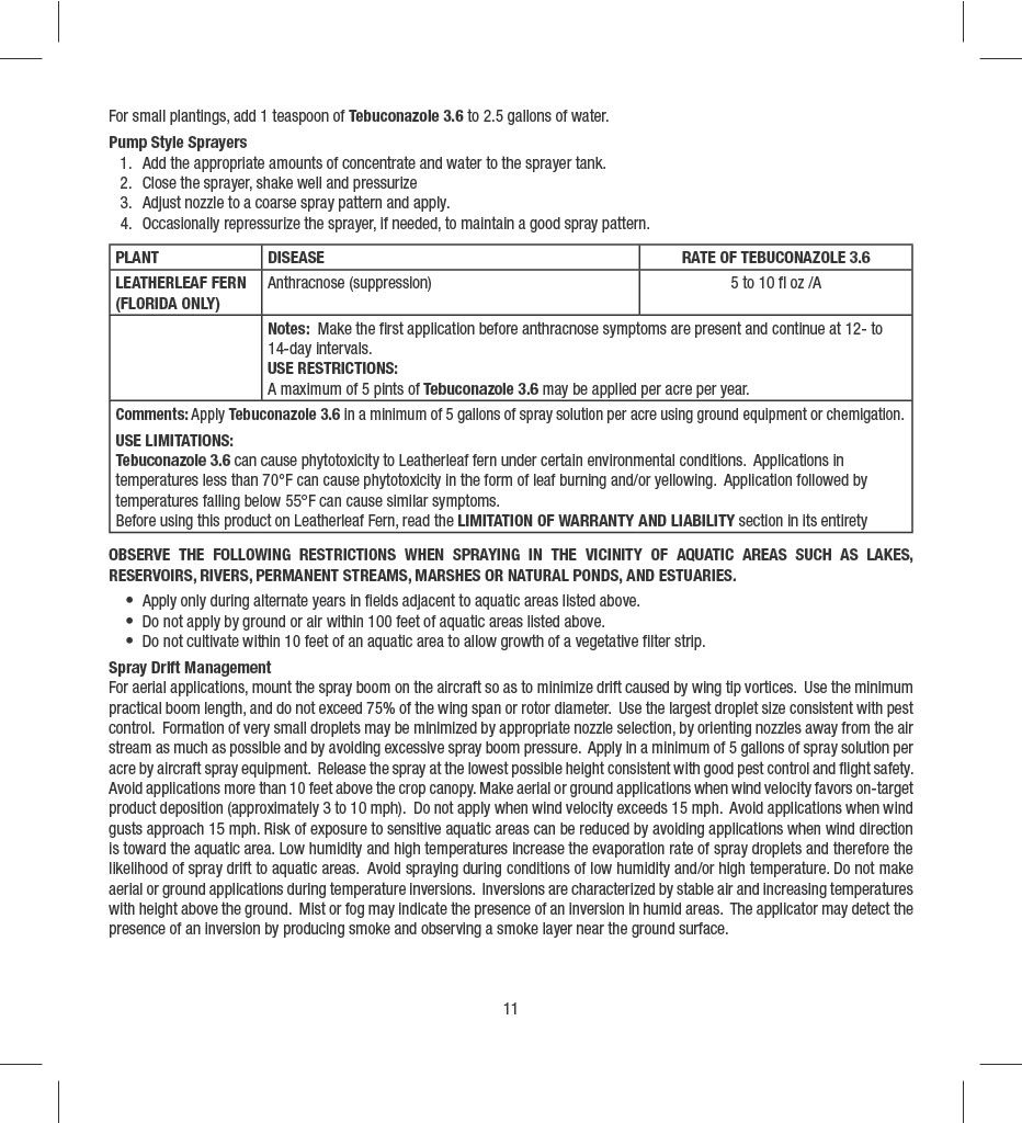Quali-Pro Tebuconazole 3.6F