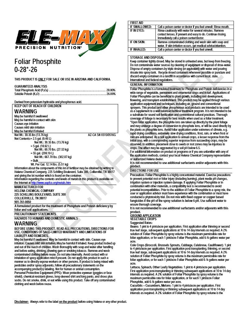 Ele-Max Foliar (Helena Ag)