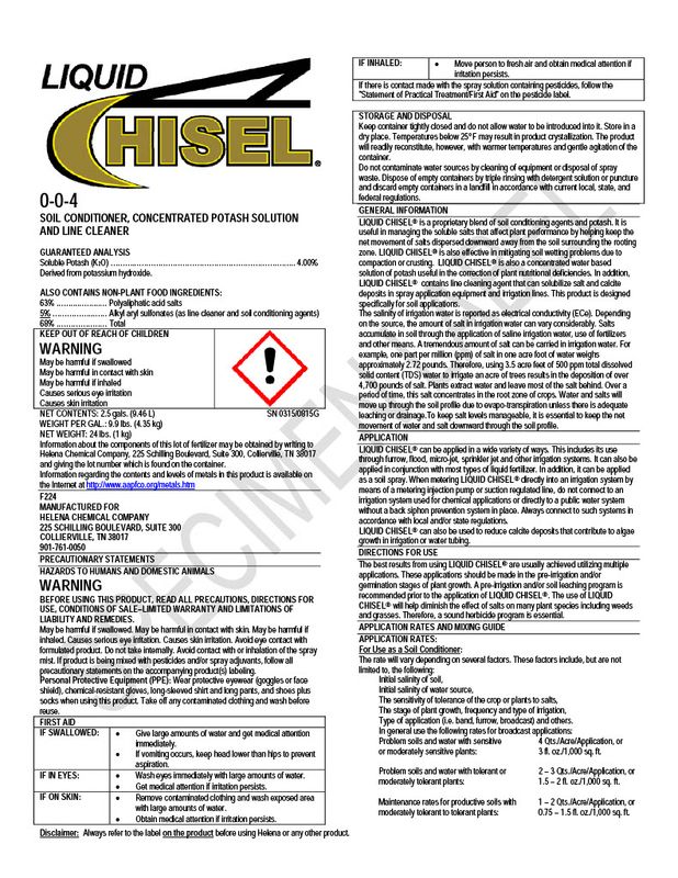 Liquid Chisel (Helena Ag)