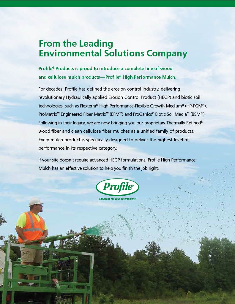 Profile® Wood Hydraulic Mulch Without Tackifier