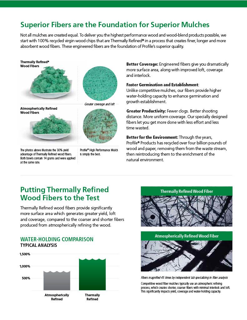 Profile® Wood Hydraulic Mulch Without Tackifier