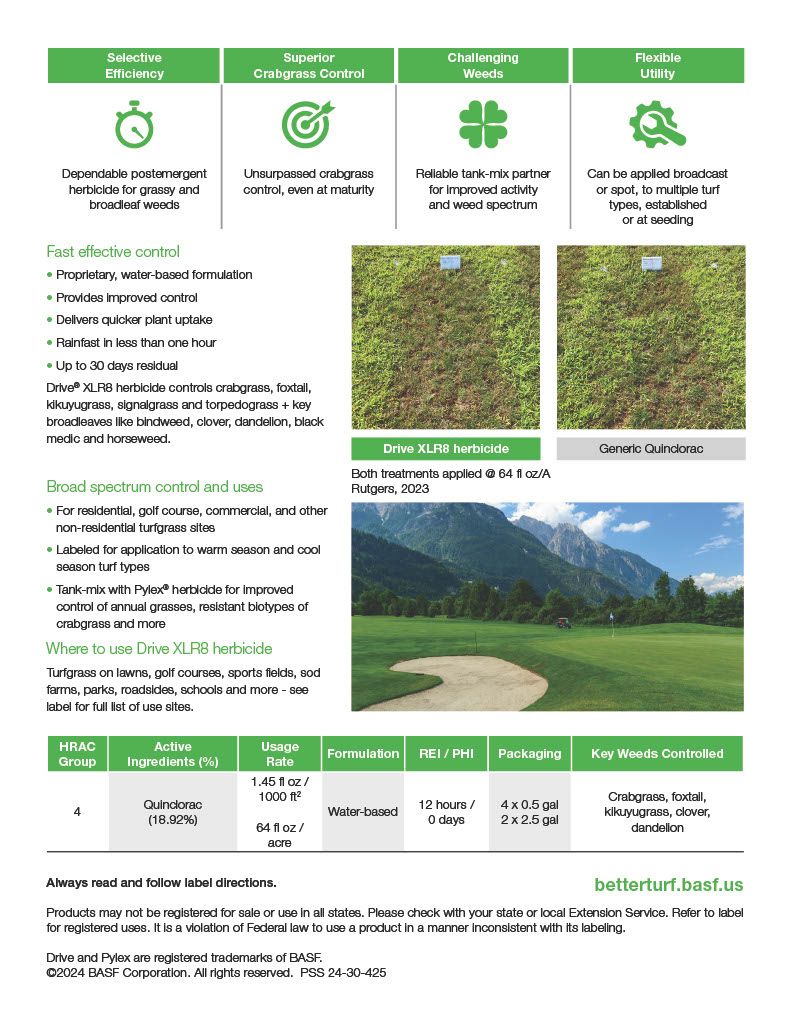 Drive® XLR8 herbicide