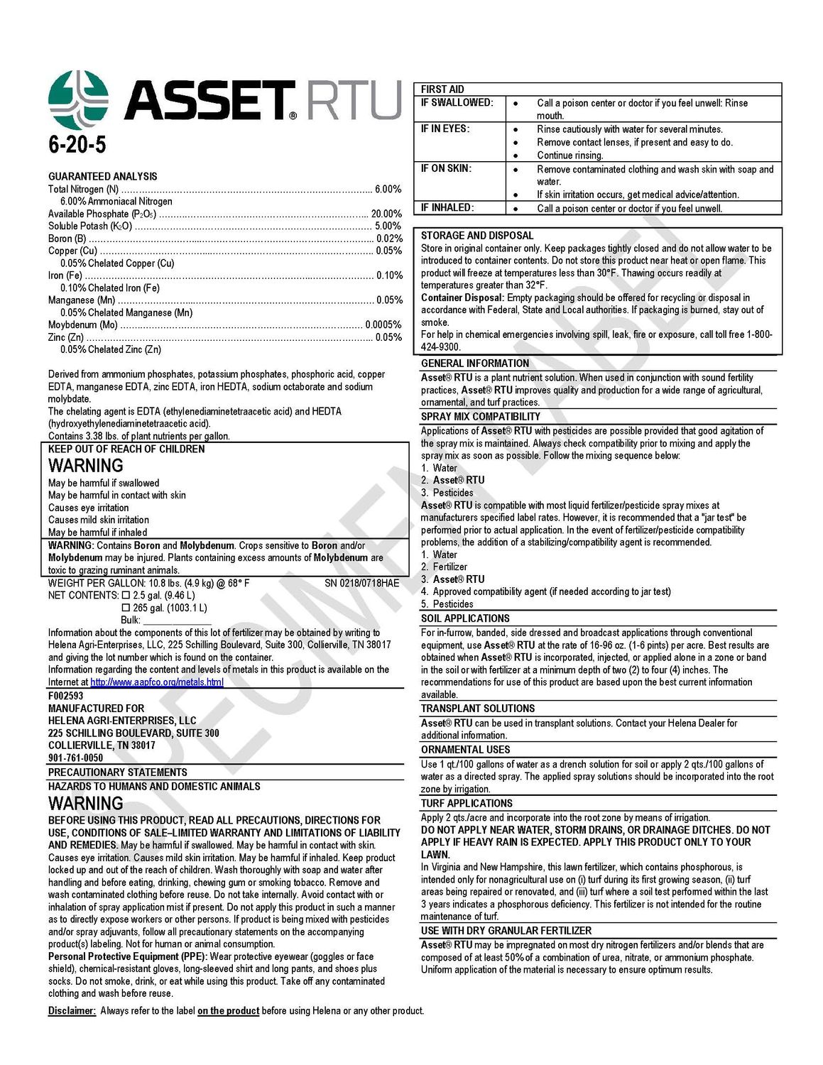 Asset RTU (Helena Ag)