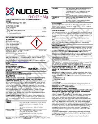 Nucleus 0-0-17 + Mg (Helena Ag)