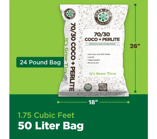 Char Coir 70/30 Coco + Perlite 50L