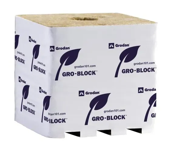 Grodan Improved Hugo, 6&quot;x 6&quot;x 6&quot; Inches, Case of 64