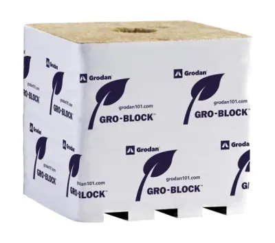 Grodan Improved Hugo, 6&quot;x 6&quot;x 6&quot; Inches, Case of 64