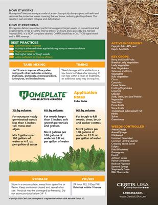 Homeplate OMRI Herbicide