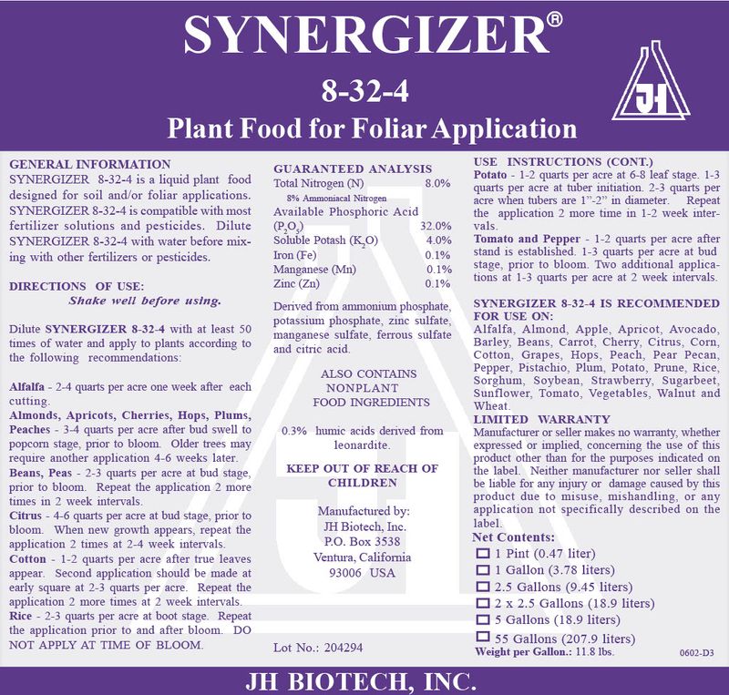 Synergizer 8-32-4