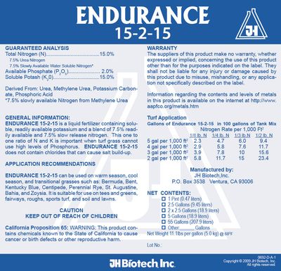 Endurance Liquid Fertilizer Line