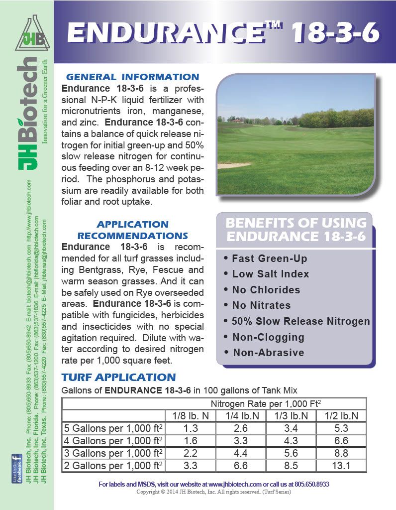 Endurance Liquid Fertilizer Line