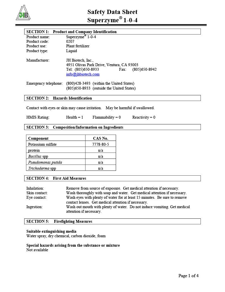 Superzyme 1-0-4
