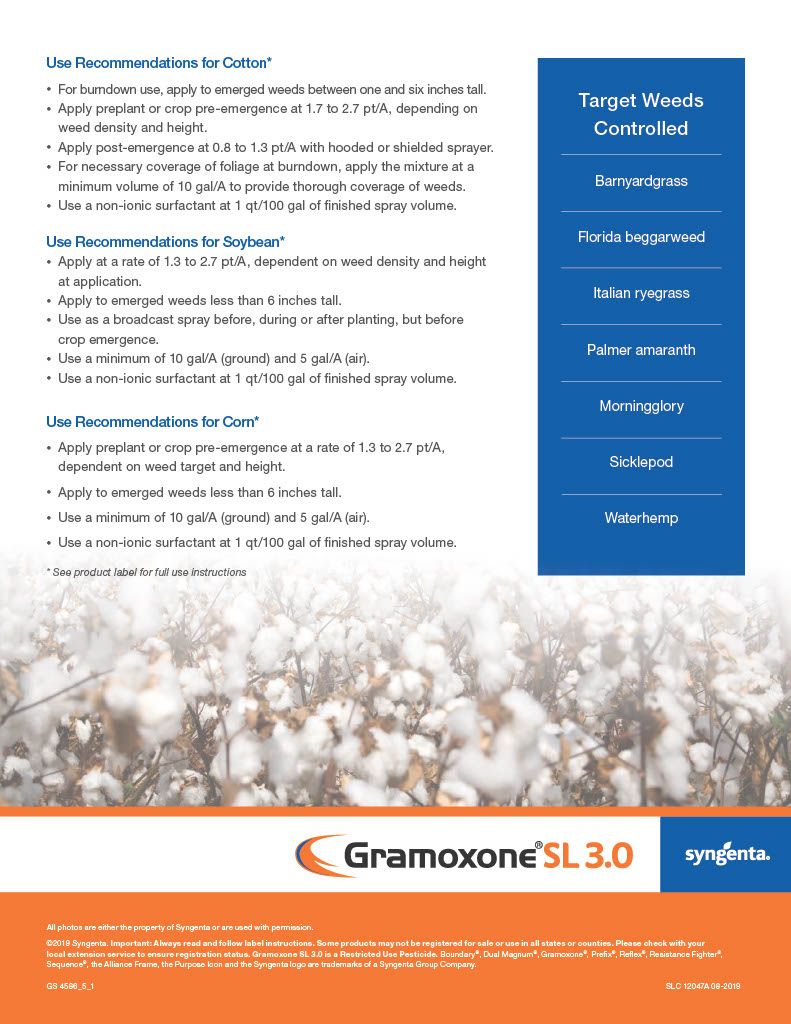 Gramoxone SL 3.0 (Syngenta)