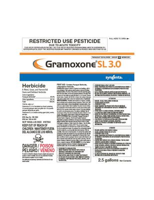 Gramoxone SL 3.0 (Syngenta) Gramoxone SL 3.0 (Syngenta)