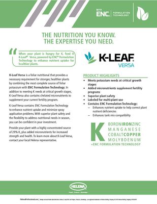 K-Leaf Versa 0-0-29 (Helena Agri)
